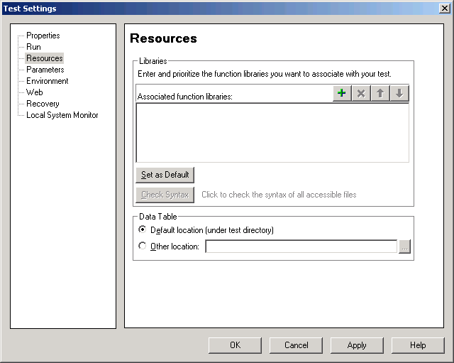 Associate function Library to QTP