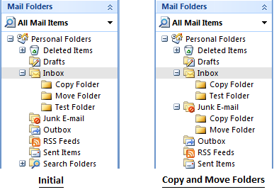 Copy and Move Folders in Outlook
