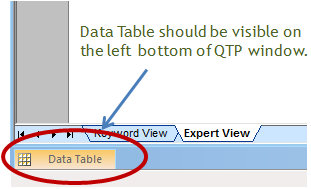 Data Table in QTP