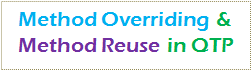 Method Overriding & reuse in QTP