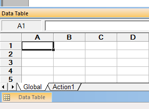 Data Table in QTP