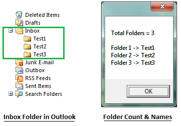 Working with Outlook Folders
