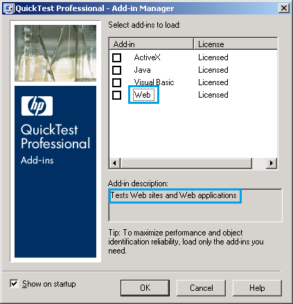 QTP Add-in Manager